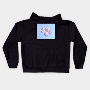 Bright lurid beautiful coronavirus cells Kids Hoodie